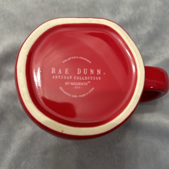 Rae Dunn By Magenta 213 MERRY Red Coffee Cup Mug Christmas Gift Decor Holiday - Picture 6 of 7